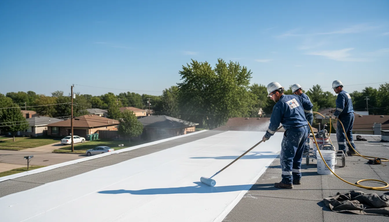 Commercial roof coating in Menifee, AR near me